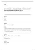 CFI FMVA EXAM A&plus; GRADE ASSURED COMPLETE SOLUTIONS AND VERIFIED ANSWERS