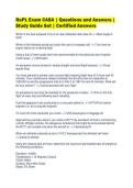 RePL Exam CASA &vert; Questions and Answers &vert;&NewLine;Study Guide Set &vert; Certified Answers