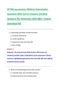 AP Microeconomics Midterm Examination &NewLine;Questions With Correct Answers &lpar;Verified &NewLine;Answers&rpar; Plus Rationales 2026 Q&A &vert; Instant &NewLine;Download Pdf 