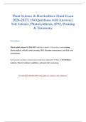 Plant Science Exam 2026-2027&colon; 194 Q&A