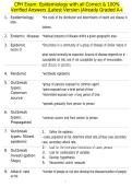 CPH Exam&colon; Epidemiology with all Correct & 100&percnt; Verified Answers &vert;Latest Version &vert;Already Graded A&plus;