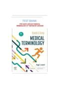 Test Bank - for Quick & Easy Medical Terminology 10th Edition by Peggy C&period; Leonard&comma; All Chapters 1-15 C0vered &vert; Complete Solution &vert; Guide A&plus;&period;&NewLine;