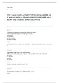 TEAS EXAM A&plus; GRADE ASSURED COMPLETE SOLUTIONS AND VERIFIED ANSWERS