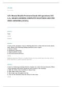 ATI mental health proctored EXAM A&plus; GRADE ASSURED COMPLETE SOLUTIONS AND VERIFIED ANSWERS