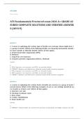 ATI RN fundamentals proctored EXAM A&plus; GRADE ASSURED COMPLETE SOLUTIONS AND VERIFIED ANSWERS
