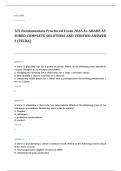 ATI RN fundamentals proctored EXAM A&plus; GRADE ASSURED COMPLETE SOLUTIONS AND VERIFIED ANSWERS