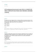 ATI RN fundamentals proctored EXAM A&plus; GRADE ASSURED COMPLETE SOLUTIONS AND VERIFIED ANSWERS