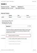 NURSING 310 Exam 3 &vert; Questions and answers&vert; Updated 2026&vert; New edition&vert; 100&percnt; correct&NewLine;