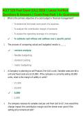 ACCT 526 Final Exam &lpar;ULL&rpar; 2026 &vert; Latest Verified &NewLine;Questions & Answers &vert; Exam Prep Pack &vert; A&plus; Guaranteed
