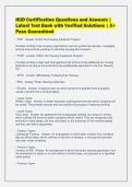 HUD Certification Questions and Answers &vert;&NewLine;Latest Test Bank with Verified Solutions &vert; A&plus;&NewLine;Pass Guaranteed