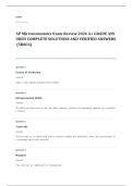 microeconomics EXAM A&plus; GRADE ASSURED COMPLETE SOLUTIONS AND VERIFIED ANSWERS