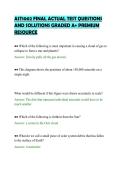 AST1002 FINAL ACTUAL TEST QUESTIONS&NewLine;AND SOLUTIONS GRADED A&plus; PREMIUM&NewLine;RESOURCE&NewLine;