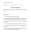 BIOL 351 Exam 4A&vert; With complete solution&vert; Updated 2026&vert; Texas A&M University
