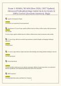 Exam 1&colon; NU606&sol; NU 606 &lpar;New 2026&sol; 2027 Update&rpar; Advanced Pathophysiology Guide&vert; Qs & As&vert; Grade A&vert; 100&percnt; Correct &lpar;Accurate Answers&rpar;- Regis