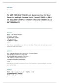 HESI A2 entrance EXAM A&plus; GRADE ASSURED COMPLETE SOLUTIONS AND VERIFIED ANSWERS