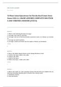 Florida real estate EXAM A&plus; GRADE ASSURED COMPLETE SOLUTIONS AND VERIFIED ANSWERS