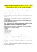 APM&colon; Project Management Exam with all Correct & 100&percnt; Verified Answers &vert;Latest Version &vert;Already Graded A&plus;