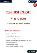 HESI RN Exit Exam Bundle &lpar;2026 Edition&rpar; &ndash; Verified NGN Case Studies&comma; Rationales & Test Banks