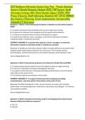 D522 Healthcare Information Systems Exam Prep &ndash; Practice Questions&comma; Answers & Detailed Rationales &lpar;Updated 2026&rpar; &vert; EHR Systems&comma; Health Information Exchange &lpar;HIE&rpar;&comma; Clinical Decision Support &lpar;CDSS&rpar;&comma; HIPAA Privacy & Security&comma; Health Informatics Standards &lpar;HL