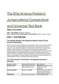 2026&sol;2027 The Elite Arizona Podiatric Jurisprudence Compendium & Universal Test Bank &vert; 60 "S-Tier" Q&A