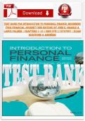 Test Bank for Introduction to Personal Finance&colon; Beginning Your Financial Journey 2nd Edition &lpar;Chapters 1&ndash;10&comma; ISBN 9781119797067&rpar; &ndash; Exam Questions & Answers