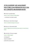 ATI RN LEADERSHIP AND MANAGEMENT&NewLine;PROCTORED EXAM PREPARATION PACK 2026&NewLine;KEY CONCEPTS AND REVISION NOTES&NewLine;