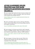 ATI RN LEADERSHIP ONLINE&NewLine;PRACTICE 2026 TEST BANK&NewLine;COMPLETE QUESTIONS SOLUTIONS&NewLine;GRADED A&plus;&NewLine;