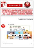 Test Bank for Health&comma; Safety&comma; and Nutrition for the Young Child 11th Edition &lpar;Chapters 1&ndash;19&comma; 2026&ndash;2027&rpar; &ndash; Exam Questions & Answers