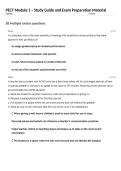 PECT Module 1 &ndash; Study Guide and Exam Preparation Material