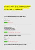 WGU D216 &ndash; Business Law for Accountants OA Objective&NewLine;Assessment Exam Questions & Answers &vert; Latest Update&NewLine;2026&sol;2027 &vert; Grade A&plus; &vert; Guaranteed Pass&period;&NewLine;