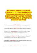 QM 6655 - Midterm Study Guide &lpar;Chapters 1 - 7&rpar; EXAM QUESTIONS AND VERIFIED CORRECT ANSWERS GRADED A&plus; -LATEST 2026-2027- 100- GUARANTEED PASS&period;docx&NewLine;&NewLine;