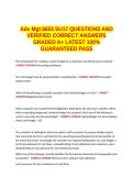 Adv Mgt 6655 SU17 EXAM QUESTIONS AND VERIFIED CORRECT ANSWERS GRADED A&plus; -LATEST 2026-2027- 100- GUARANTEED PASS&period;docx&NewLine;&NewLine;