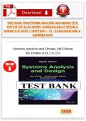 Test Bank for Systems Analysis and Design 8th Edition &lpar;Chapters 1&ndash;13&comma; 2026&rpar; &ndash; Exam Questions & Answers