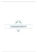 Samenvatting Goederenrecht &vert; Hoofdstuk 1 &vert; VIVES &vert; 2025&sol;26