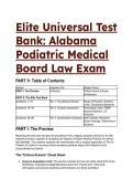 2026&sol;2027 S-Tier Elite Universal Test Bank&colon; Alabama Podiatric Medical Board Law & Jurisprudence Exam