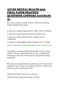 ATI RN MENTAL HEALTH 2026&NewLine;FINAL PAPER PRACTICE&NewLine;QUESTIONS ANSWERS ACCURATE&NewLine;A&plus;