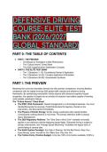 2026&sol;2027 Elite Defensive Driving Test Bank &vert; S-Tier 60 QA Guide &vert; NSC & Global Standards Mastery