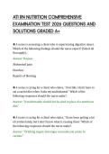 ATI RN NUTRITION COMPREHENSIVE&NewLine;EXAMINATION TEST 2026 QUESTIONS AND&NewLine;SOLUTIONS GRADED A&plus;