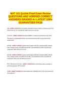 MAT 101 Quizlet Final Exam QUESTIONS AND VERIFIED CORRECT ANSWERS GRADED A&plus; -LATEST 2026-2027- 100- GUARANTEED PASS&period;docx&NewLine;&NewLine;