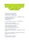 NYS Metal Coil Endorsement EXAM STUDY &NewLine;GUIDE 2026&sol;2027 ACCURATE QUESTIONS &NewLine;WITH CORRECT DETAILED SOLUTIONS &vert;&vert; &NewLine;100&percnt; GUARANTEED PASS &NewLine;<NEWEST VERSION> &NewLine;