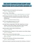 ACE ASCP CERTIFICATION SCRIPT 2026&NewLine;QUESTIONS WITH SOLUTIONS GRADED A&plus;