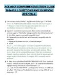 ACE ASCP COMPREHENSIVE STUDY GUIDE&NewLine;2026 FULL QUESTIONS AND SOLUTIONS&NewLine;GRADED A&plus;