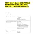 TNCC Study Guide 2026 ACTUAL EXAM QUESTIONS AND 100&percnt; CORRECT DETAILED ANSWERS&NewLine;&NewLine;
