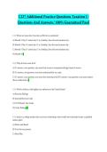 C237 Additional Practice Questions Taxation I &sol; Questions And Answers &sol; 100&percnt; Guaranteed Pass&excl;
