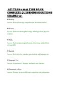 ATI TEAS 6 2026 TEST BANK&NewLine;COMPLETE QUESTIONS SOLUTIONS&NewLine;GRADED A&plus;&NewLine;