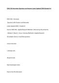 EDUC 816 Interviews Questions and Answers Latest Updated 2026&period;