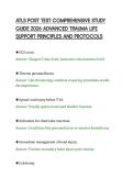 ATLS POST TEST COMPREHENSIVE STUDY&NewLine;GUIDE 2026 ADVANCED TRAUMA LIFE&NewLine;SUPPORT PRINCIPLES AND PROTOCOLS&NewLine;