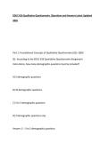 EDUC 816 Qualitative Questionnaire Questions and Answers Latest Updated 2026&period;