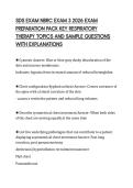 SDS EXAM NBRC EXAM 3 2026 FINAL REVIEW&NewLine;PACK COMPLETE QUESTION SET AND CORE&NewLine;CONCEPT SUMMARY