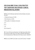 SDS EXAM NBRC EXAM 3 2026 PRACTICE&NewLine;TEST QUESTIONS AND DETAILED CLINICAL&NewLine;BREAKDOWN FULL REVIEW